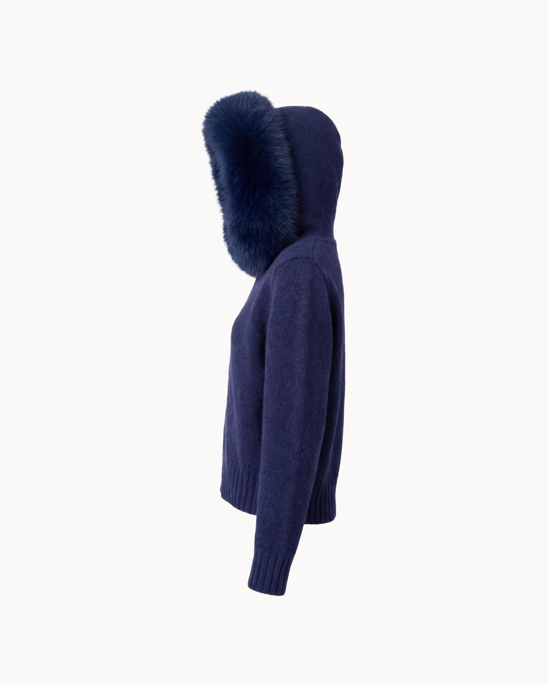 Fur Jacket - Navy Blue