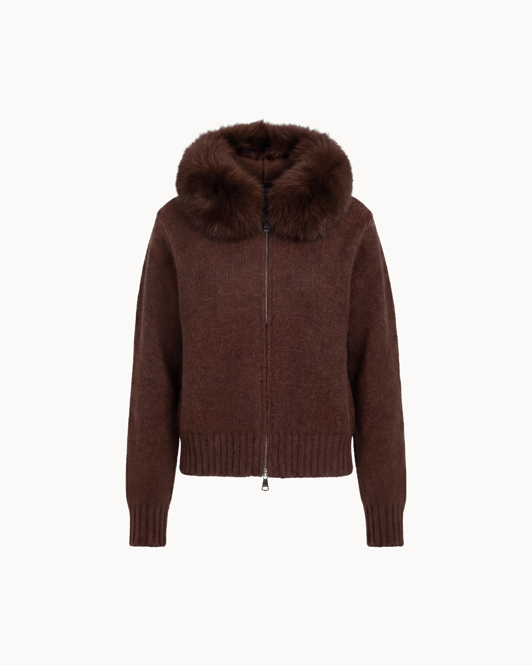 Fur Jacket - Dark Brown