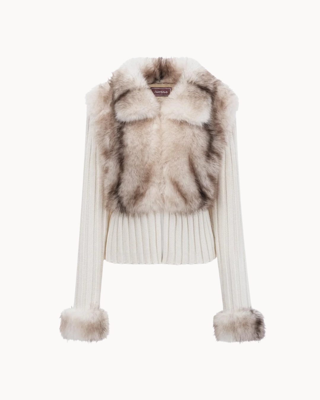 Ivory Fur Cardigan