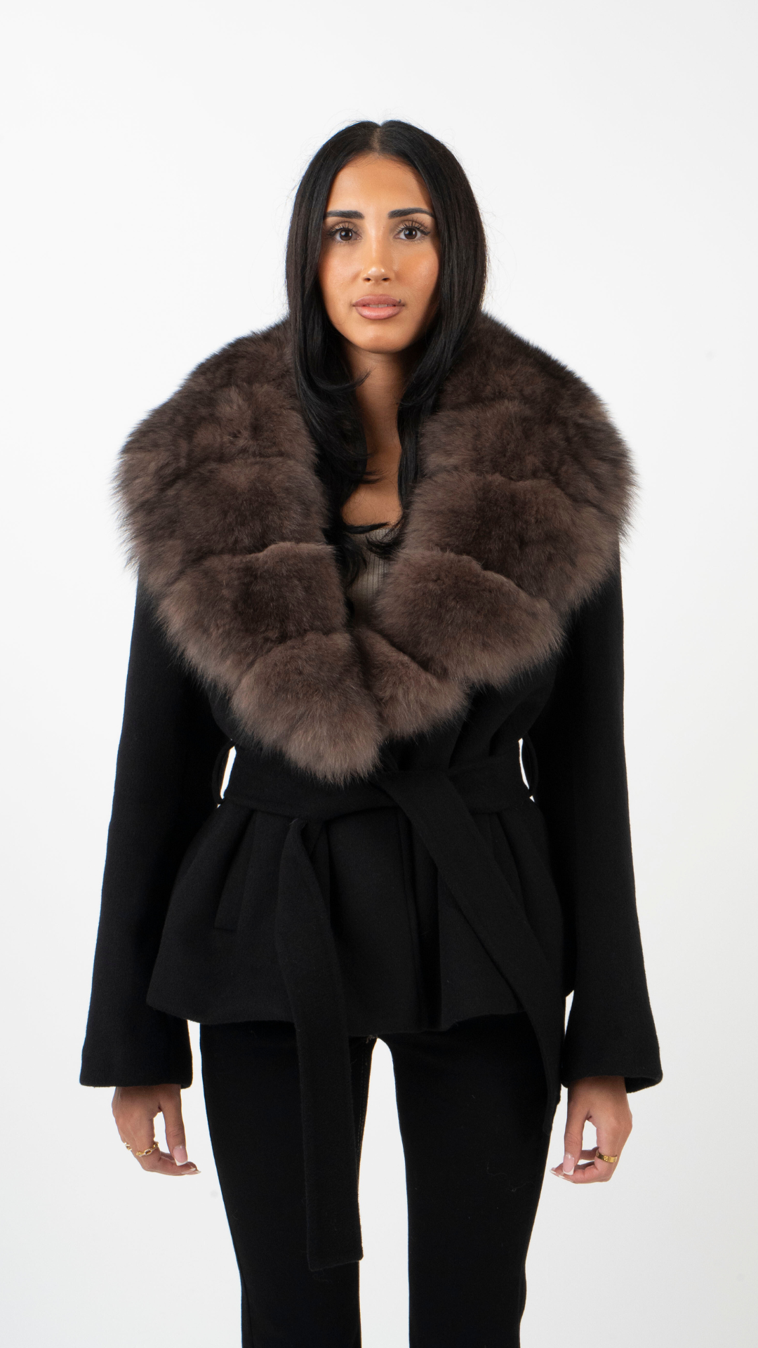 Fur Coat - Black