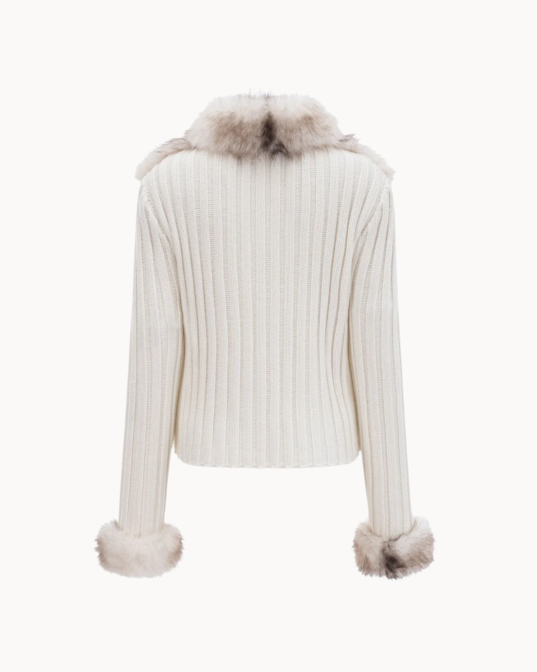Ivory Fur Cardigan