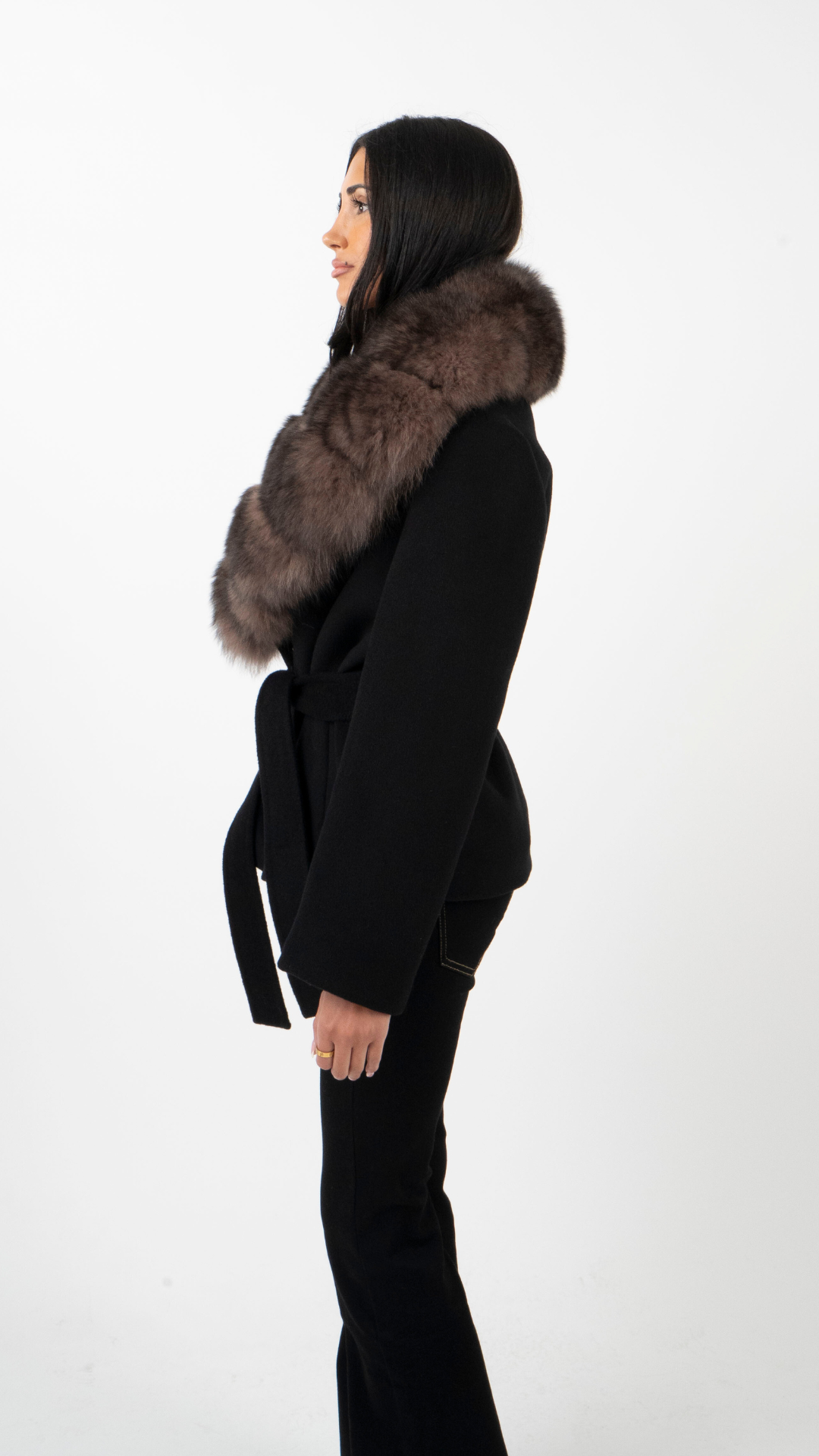 Fur Coat - Black